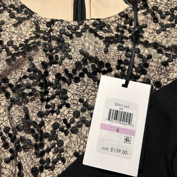 DKNY Black and Cream Lace Dress - Picture 3 of 3
